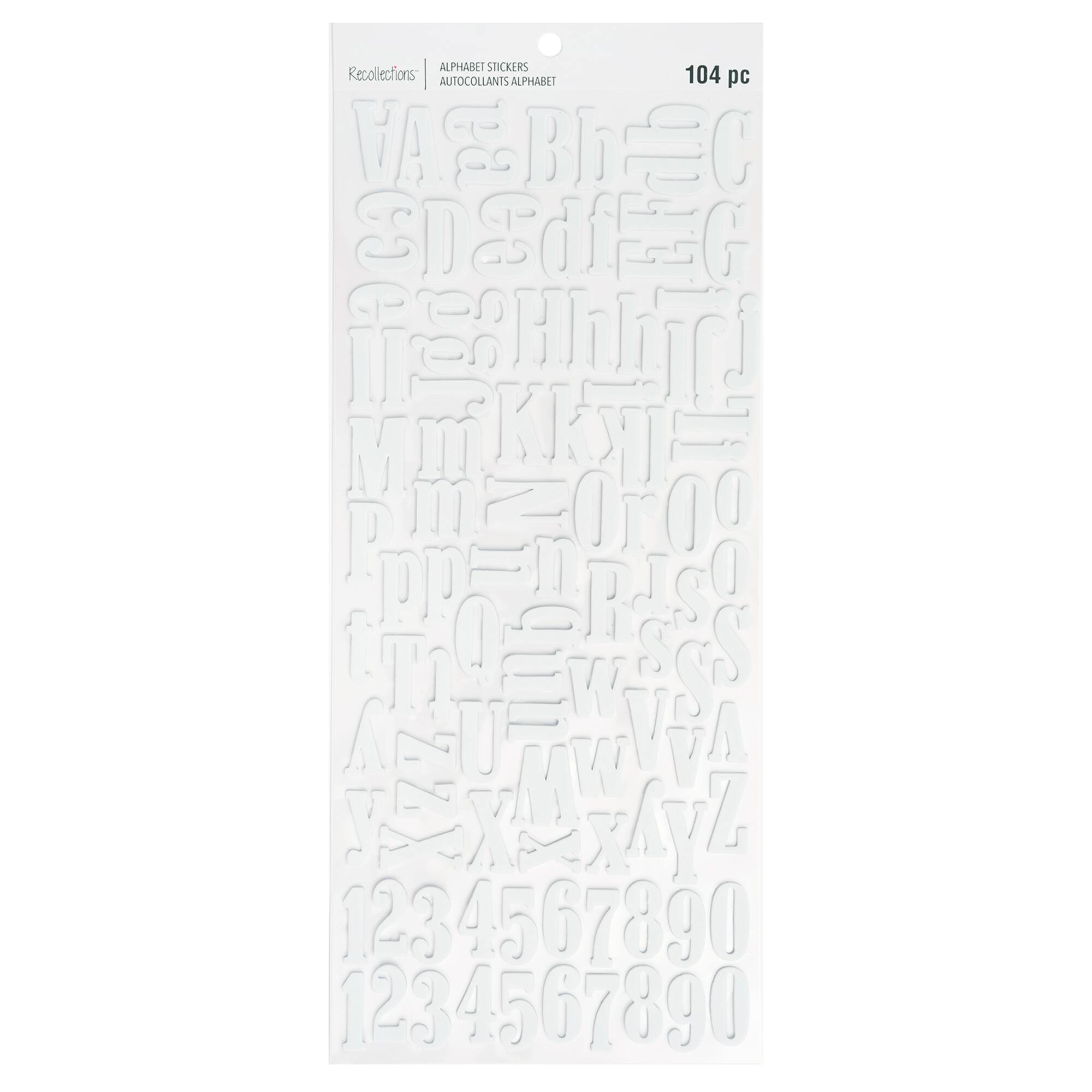 Large White Alphabet Foam Stickers by Recollections™
